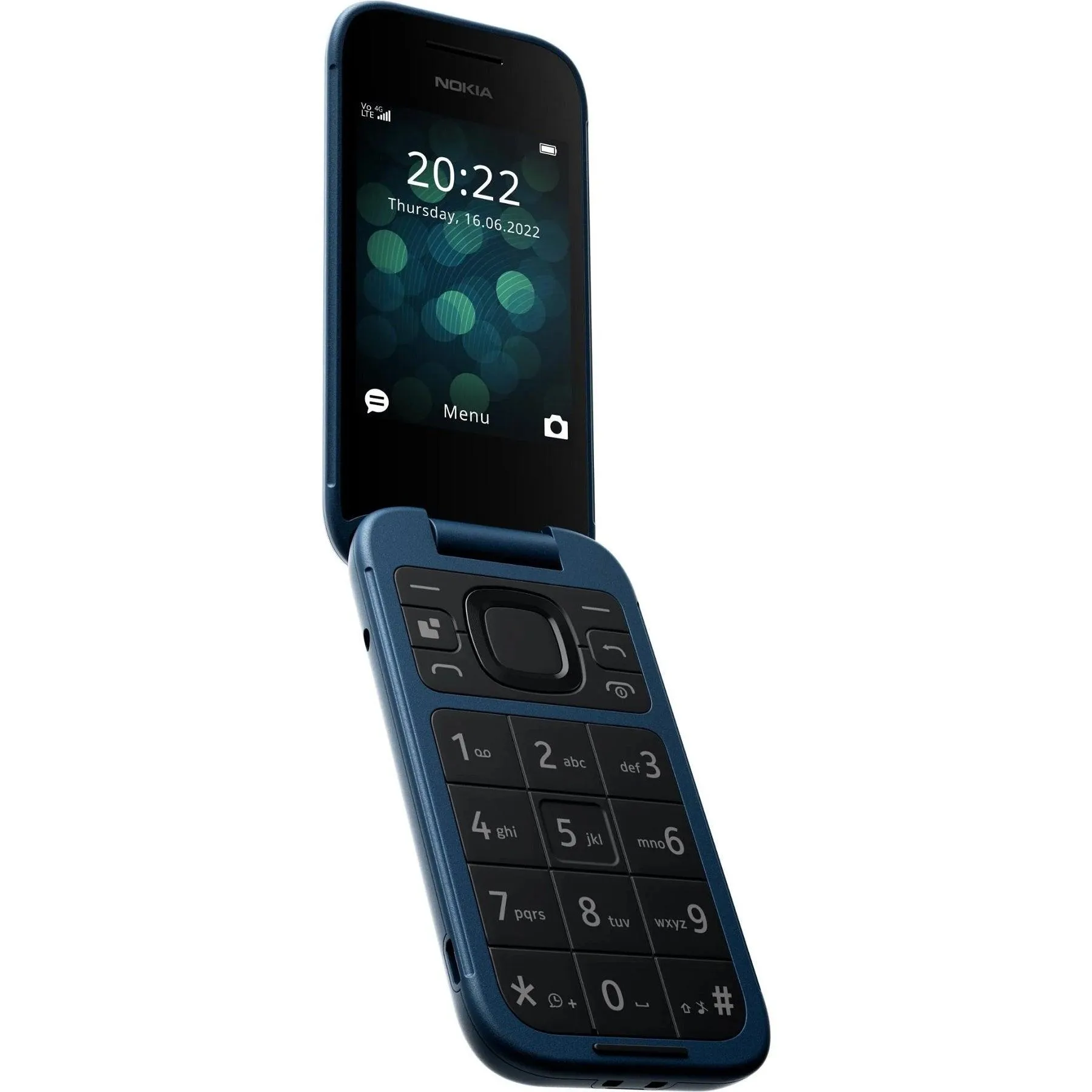 Nokia 2660 Flip Mobile Phone 128MB 2.8 4G Unlocked Dual Sim Blue