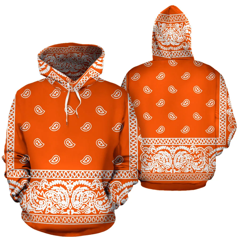 Orange Bandanna Hoodie-Express Line