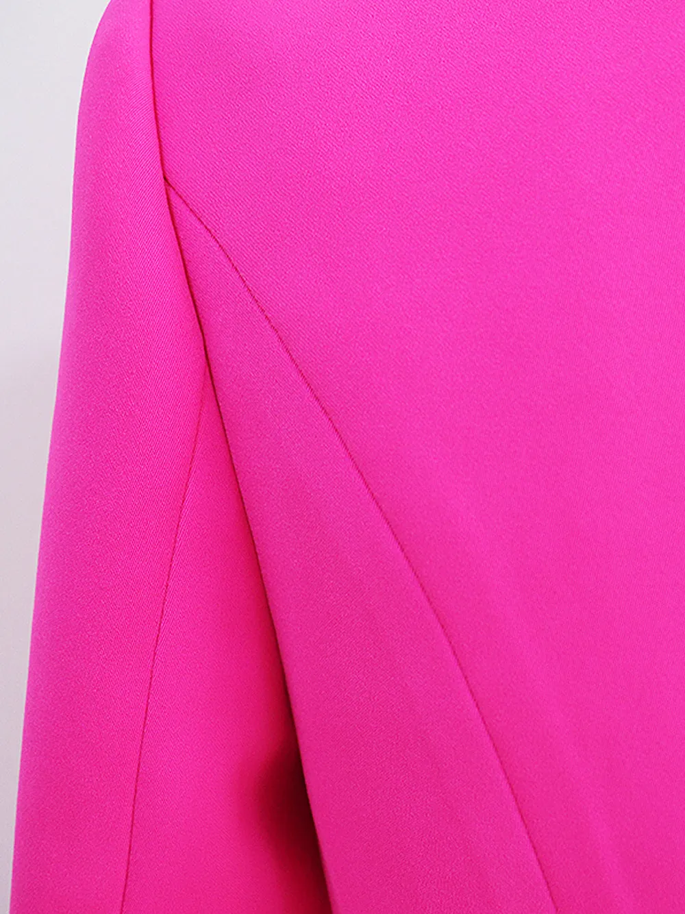 Oversized Fuchsia Double Breasted Blazer