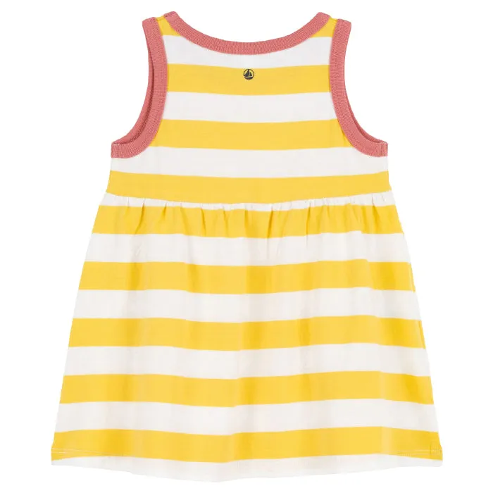 Petit Bateau Baby Tank Dress Yellow Stripes