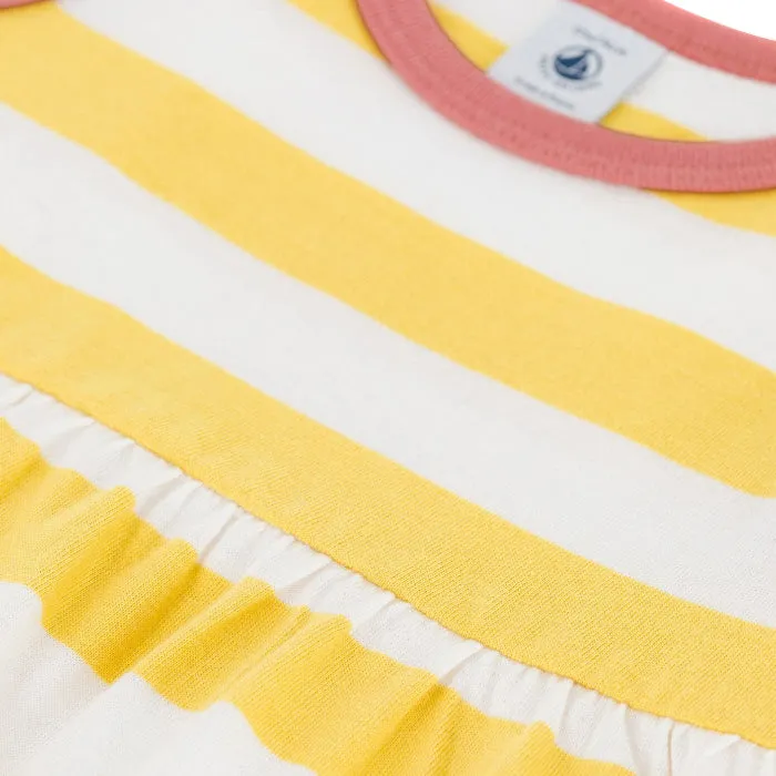 Petit Bateau Baby Tank Dress Yellow Stripes