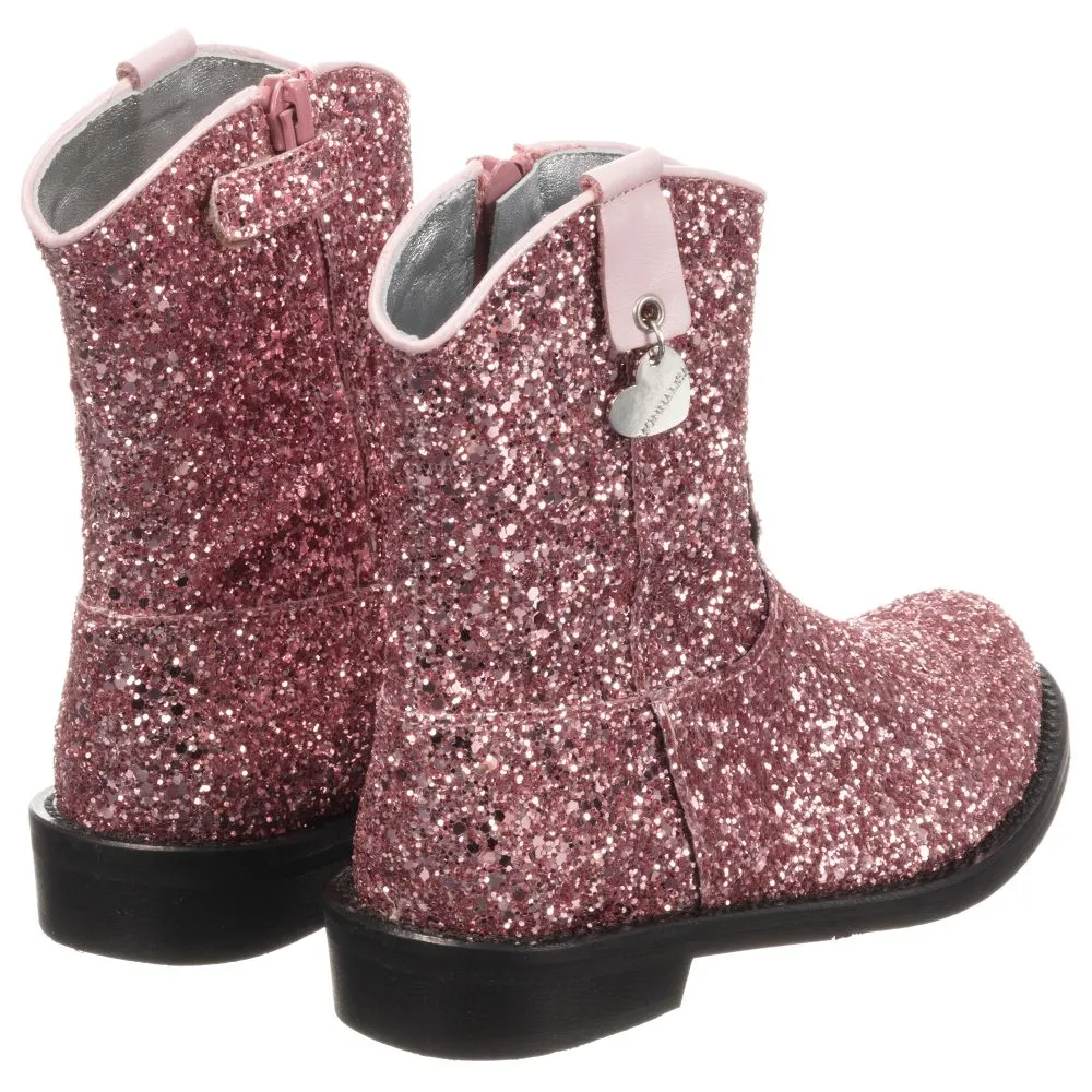 Pink Glittery Boots