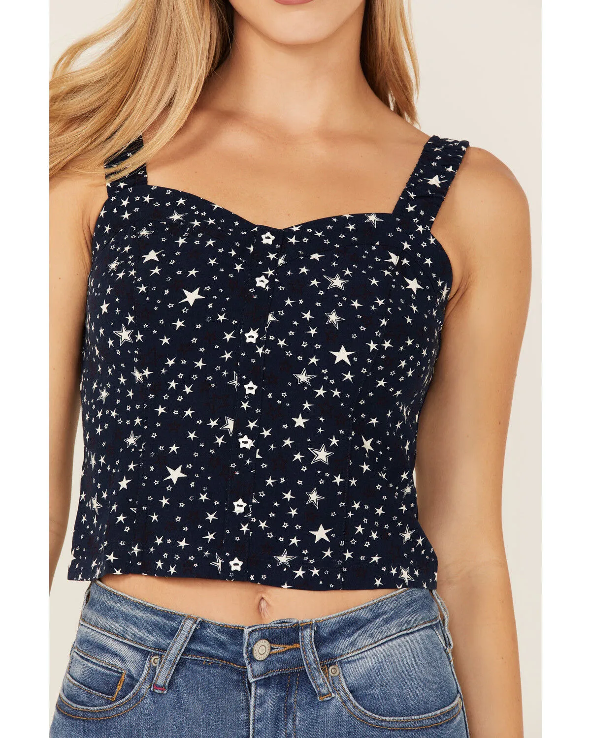 Product Name:  Idyllwind Women's Pineview Corset Star Print Tank Top