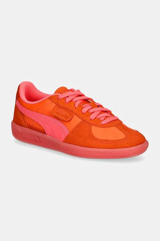 Puma leather sneakers Palermo orange color 398381