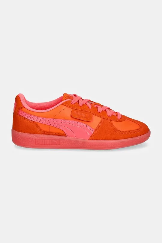 Puma leather sneakers Palermo orange color 398381