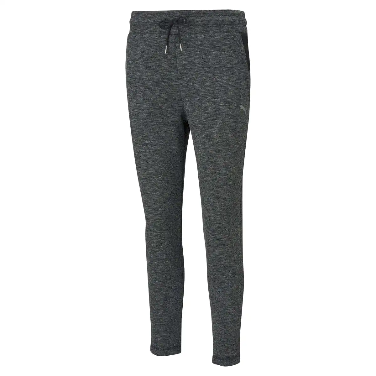 PUMA WOMEN'S EVOSTRIPE BLACK HEATHER TRACKPANTS