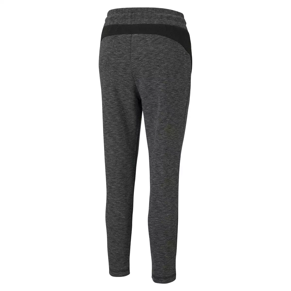 PUMA WOMEN'S EVOSTRIPE BLACK HEATHER TRACKPANTS