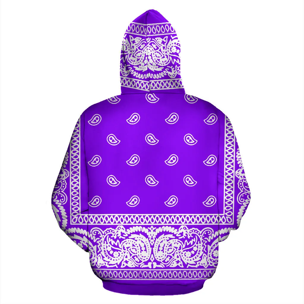 Purple Bandanna Hoodie-Express Line