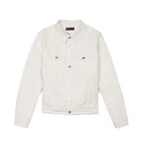 Purple Brand Monogram White Film Denim Jacket