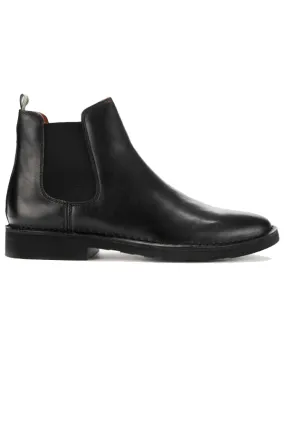 Ralph Lauren Leather Chelsea Boots Black