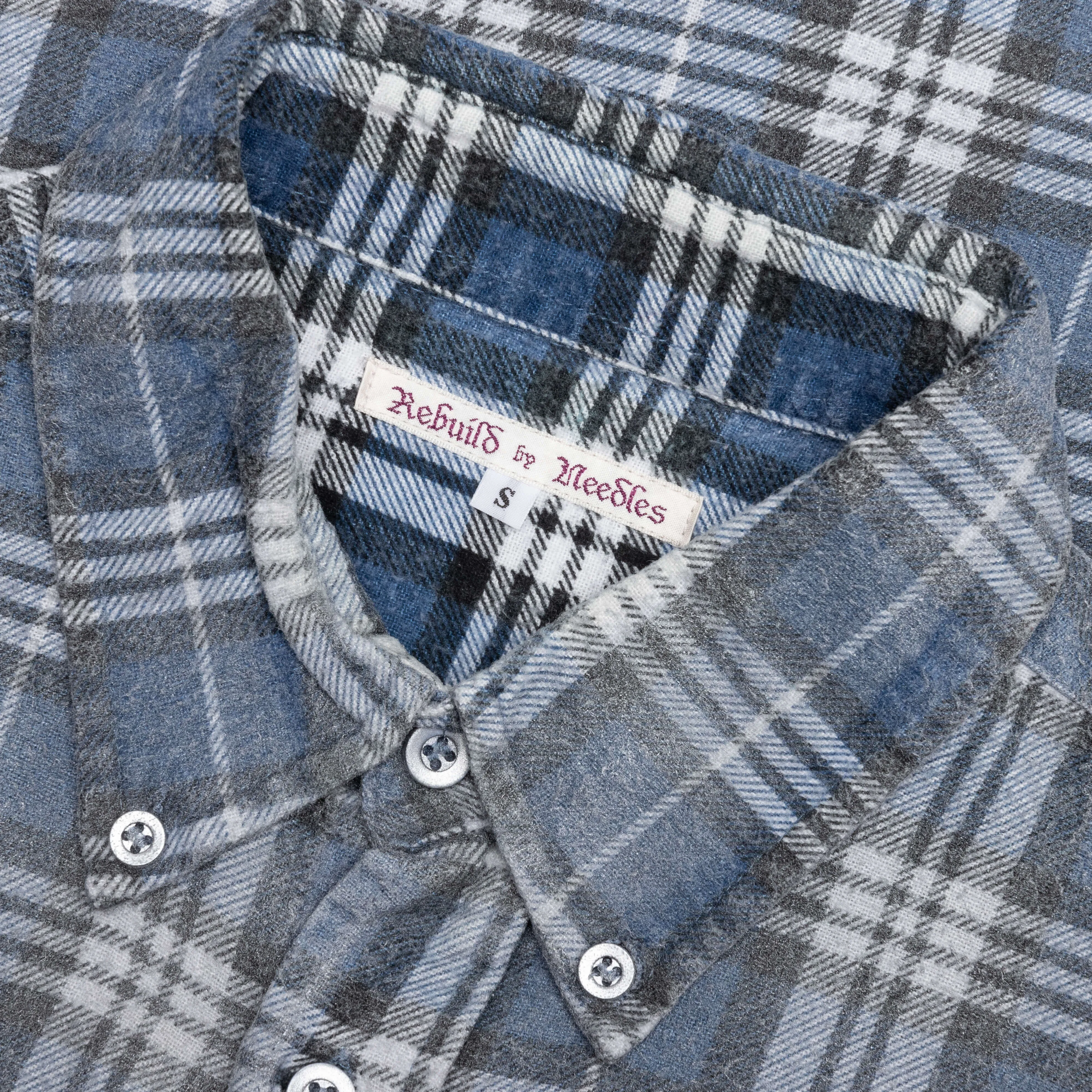 Rebuild by Flannel Shirt 7 Cuts Shirt / Reflection - Blue/Charcoal