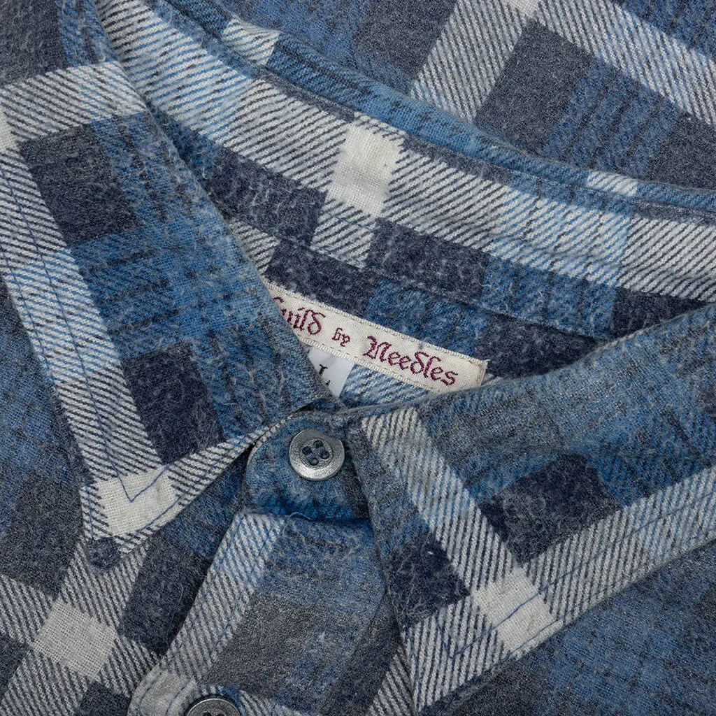 Rebuild by Flannel Shirt 7 Cuts Shirt / Reflection - Blue/Navy