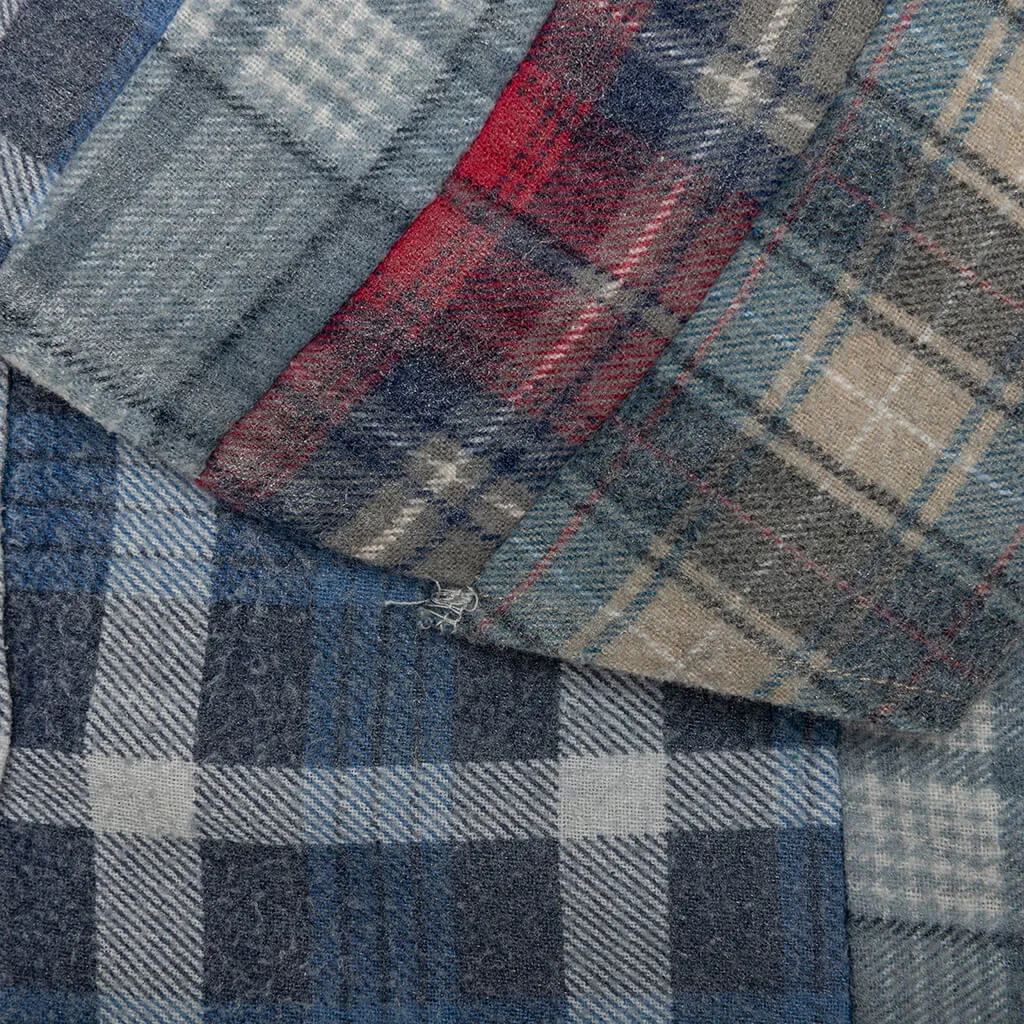 Rebuild by Flannel Shirt 7 Cuts Shirt / Reflection - Blue/Navy