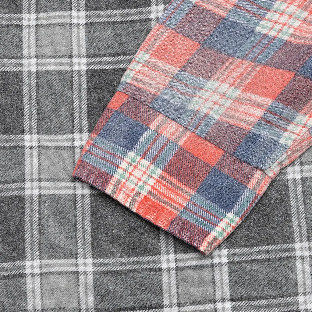 Rebuild by Flannel Shirt 7 Cuts Shirt / Reflection - Triple Grey