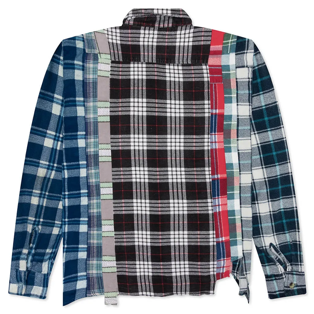 Rebuild by Flannel Shirt 7 Cuts Shirt - Black/White