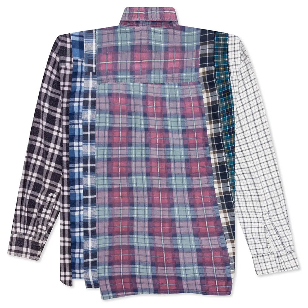 Rebuild by Flannel Shirt 7 Cuts Shirt - Pink/Sherbert