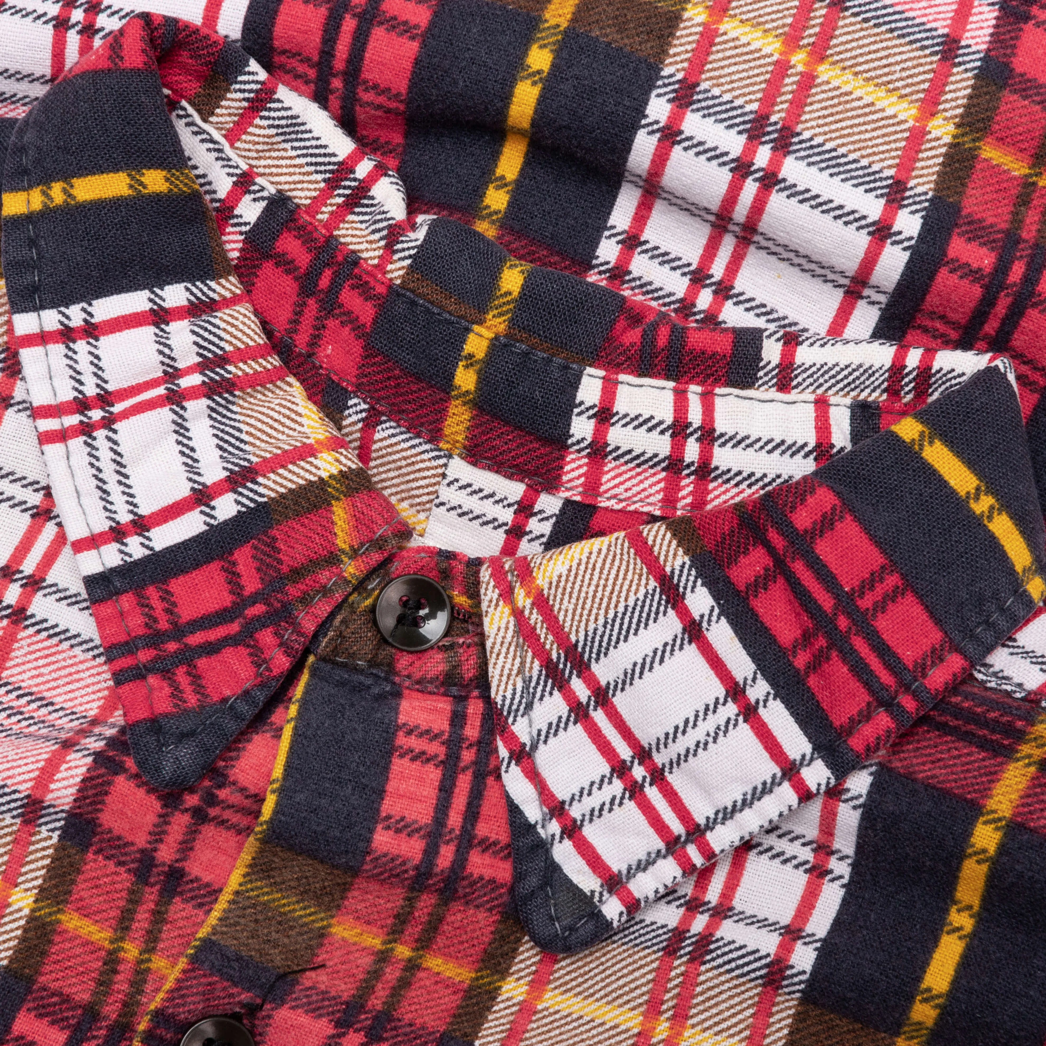 Rebuild by Flannel Shirt 7 Cuts Shirt - Red/White