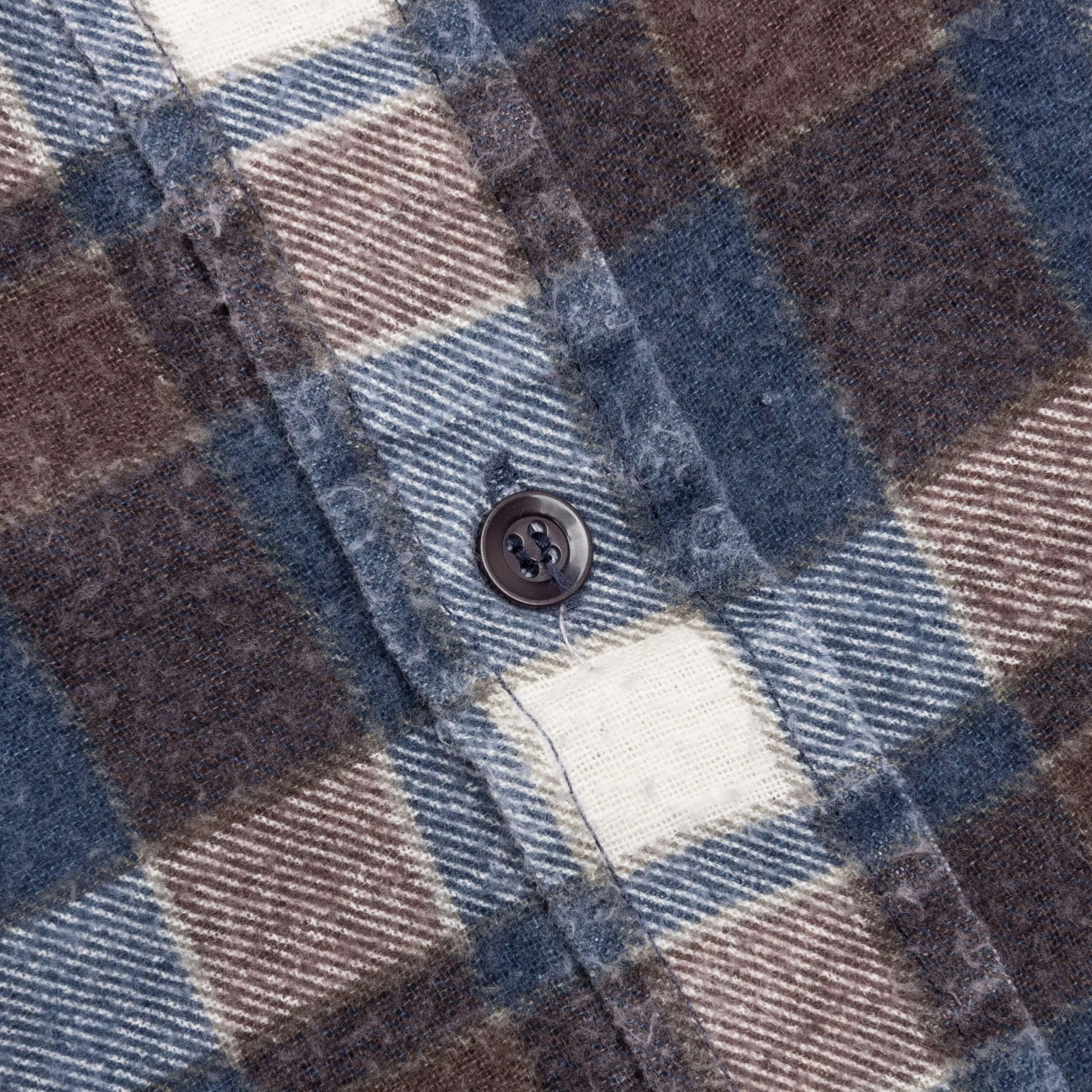 Rebuild by Flannel Shirt 7 Cuts Shirt - Rustic Blue/Brown