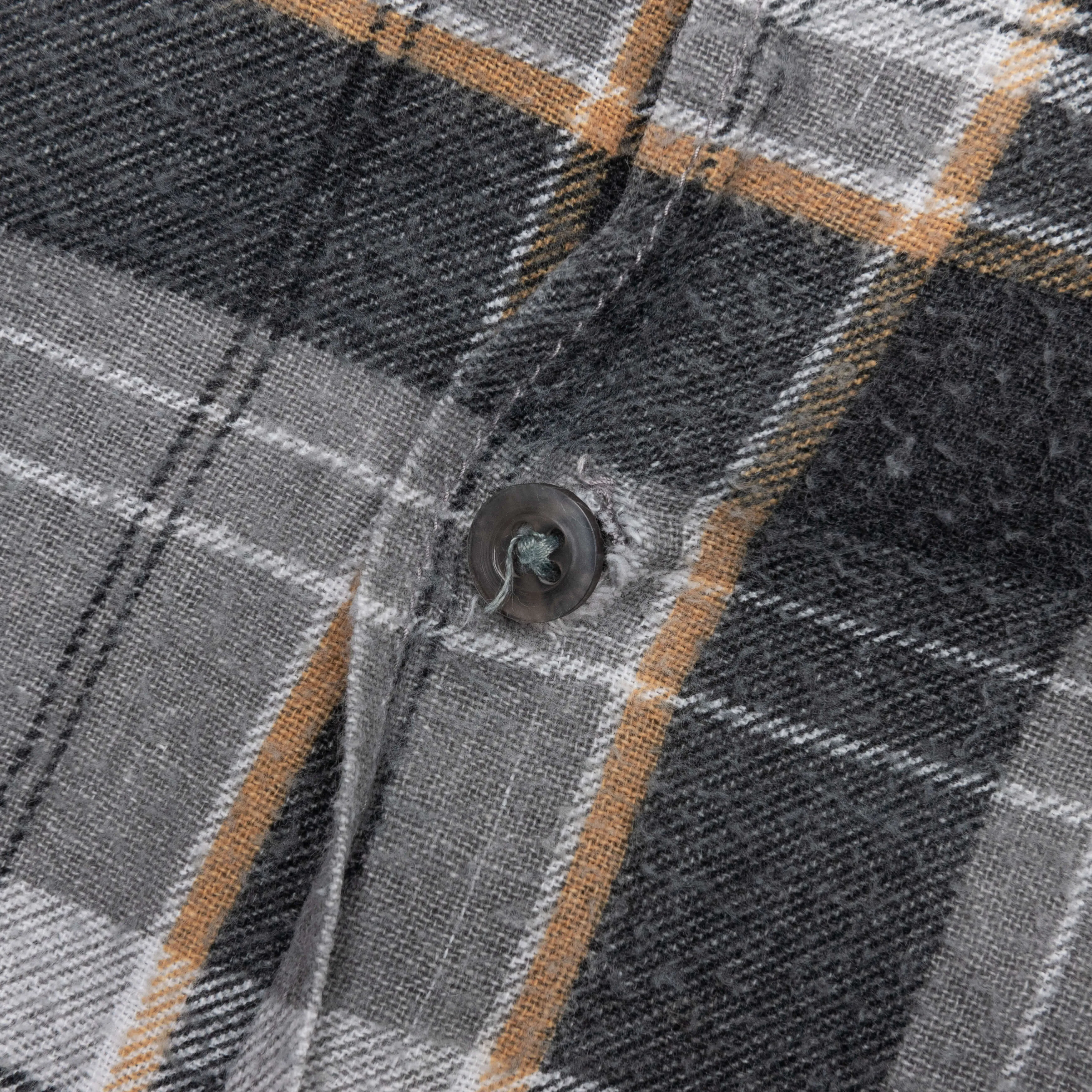 Rebuild by Flannel Shirt 7 Cuts Wide Shirt - Grey/White