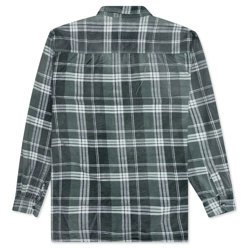 Rebuild by Flannel Shirt Ribbon Shirt / Reflection - Sage/Forest