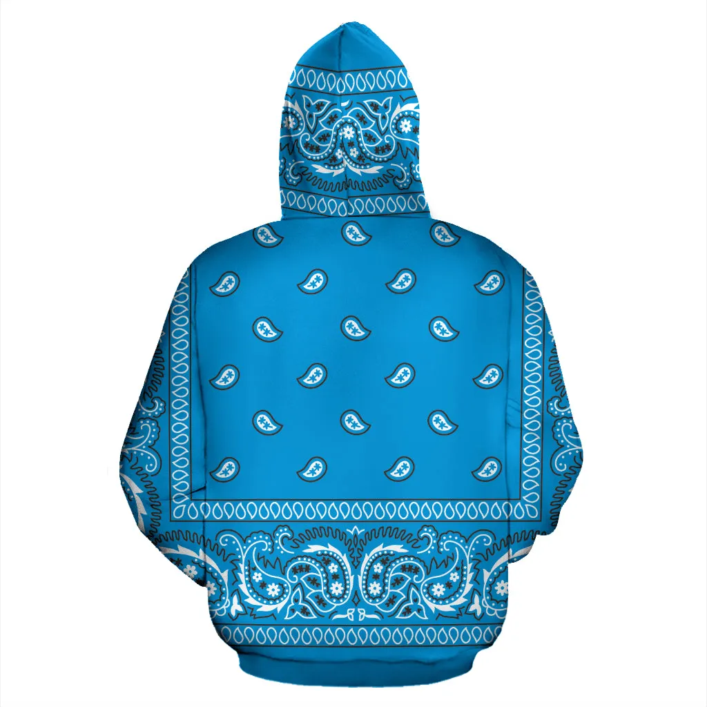 Sky Blue Bandanna Hoodie