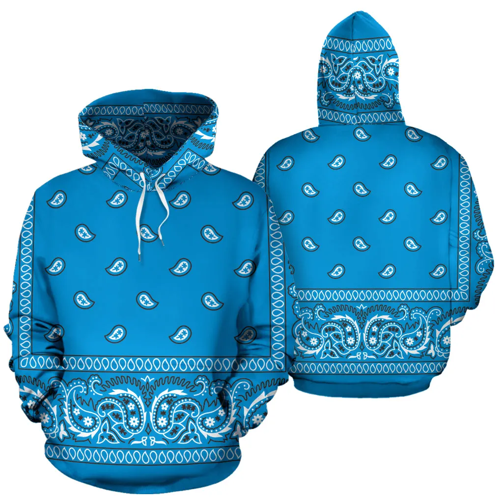 Sky Blue Bandanna Hoodie