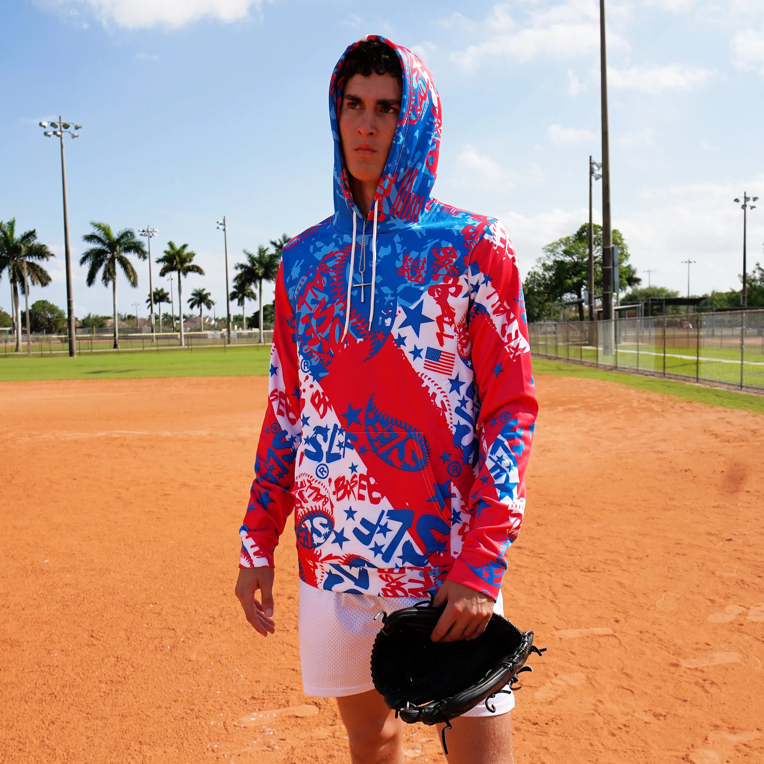 SLF USA Baseball Stars Hoodie