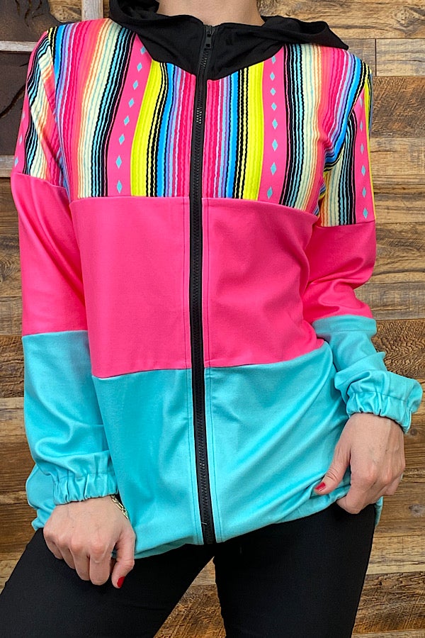 S/M, L/XL : NEON SERAPE, COLOR BLOCK, JACKET