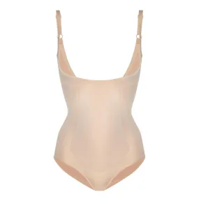 SPANX OnCore Firm Control Open-Bust Brief Bodysuit - Nude