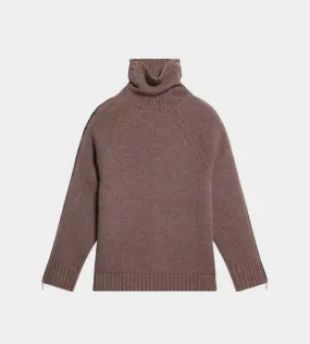 Suitcase Turtleneck - Taupe Melange