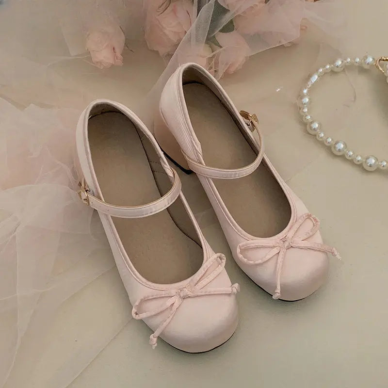 Sweet Ballet Bow Shoes