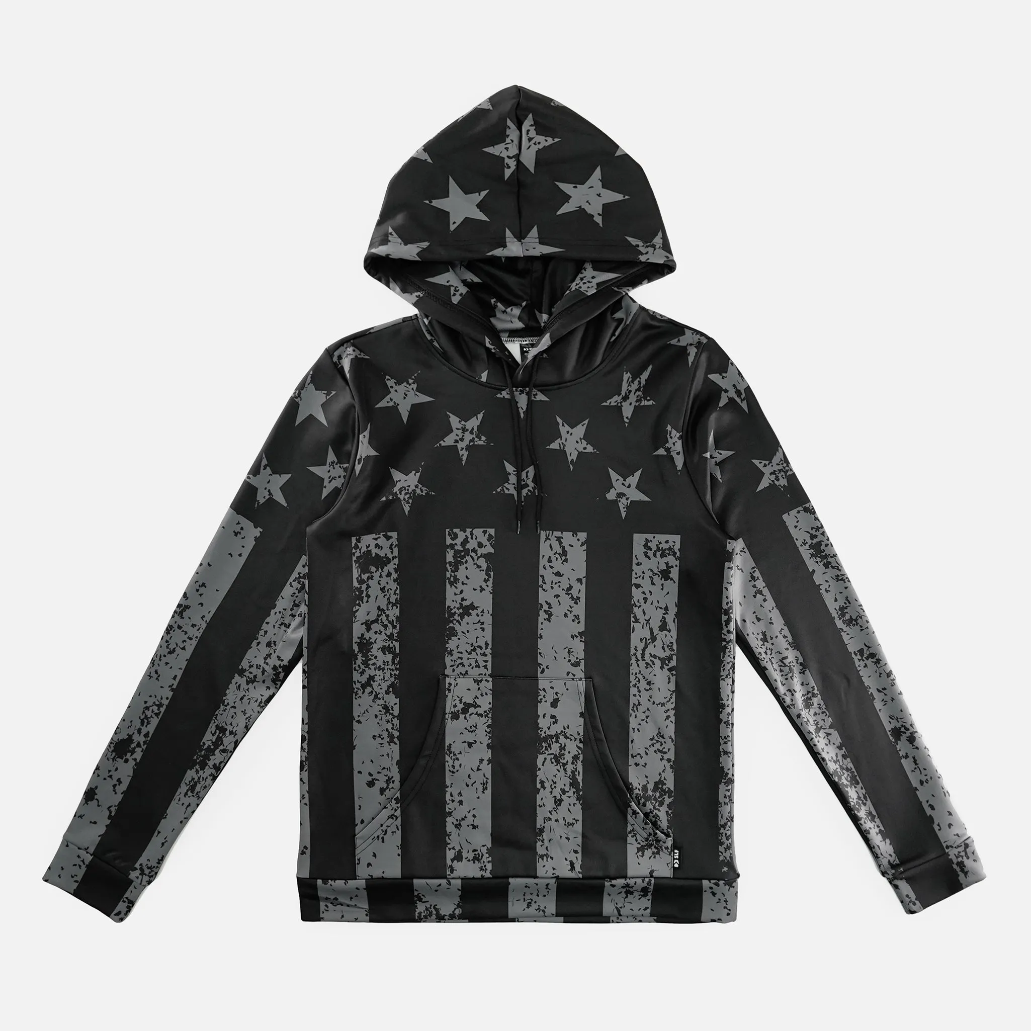 Tactical USA Flag Rust Hoodie - Big