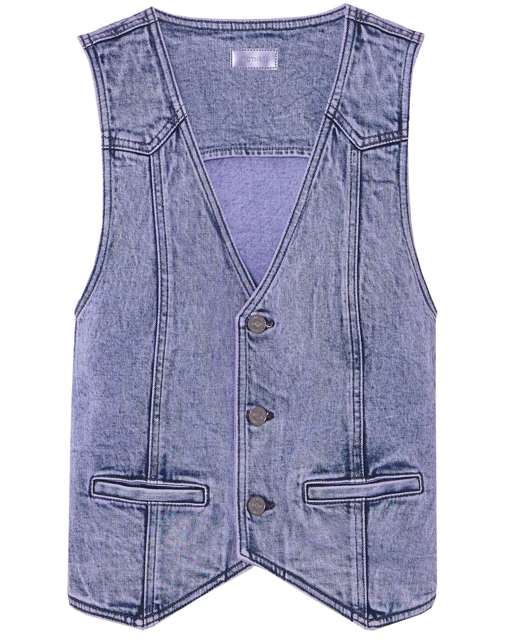 The Masked Rider Vest in Paisley Purple