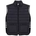 Thom Browne Ultra Light Nylon Tech Funnel Neck Down Vest Navy