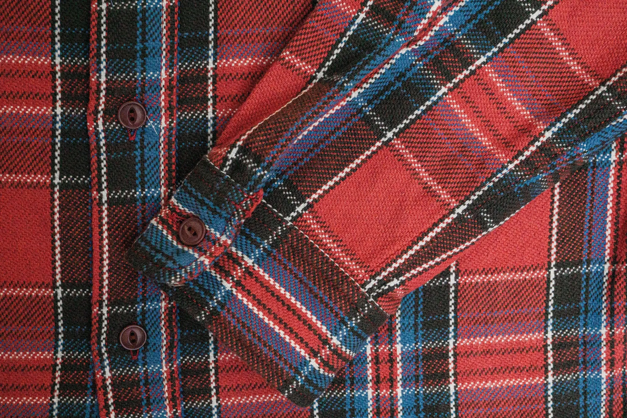 UES Heavy Flannel Shirt B-Type  - Red