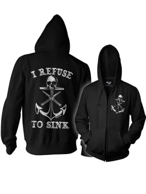 Unisex I Refuse To Sink Zip Up Hoodie