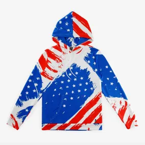 USA Brushed Flag Hoodie