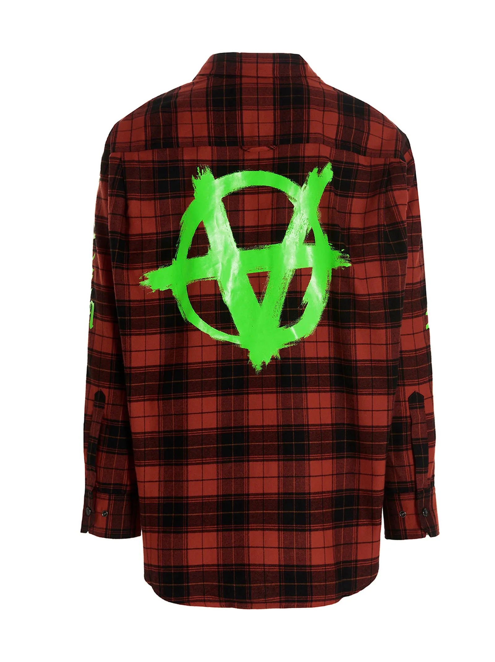 Vetements Plaid-Printed Flannel Long-Sleeved Shirt