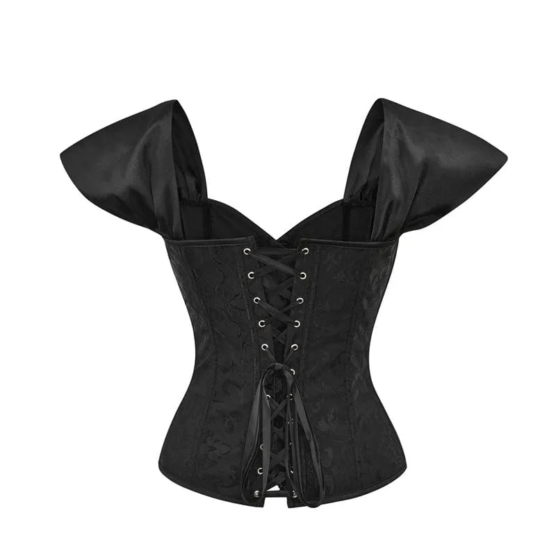 Women's Gothic Strappy Off Shoulder Overbust Corset