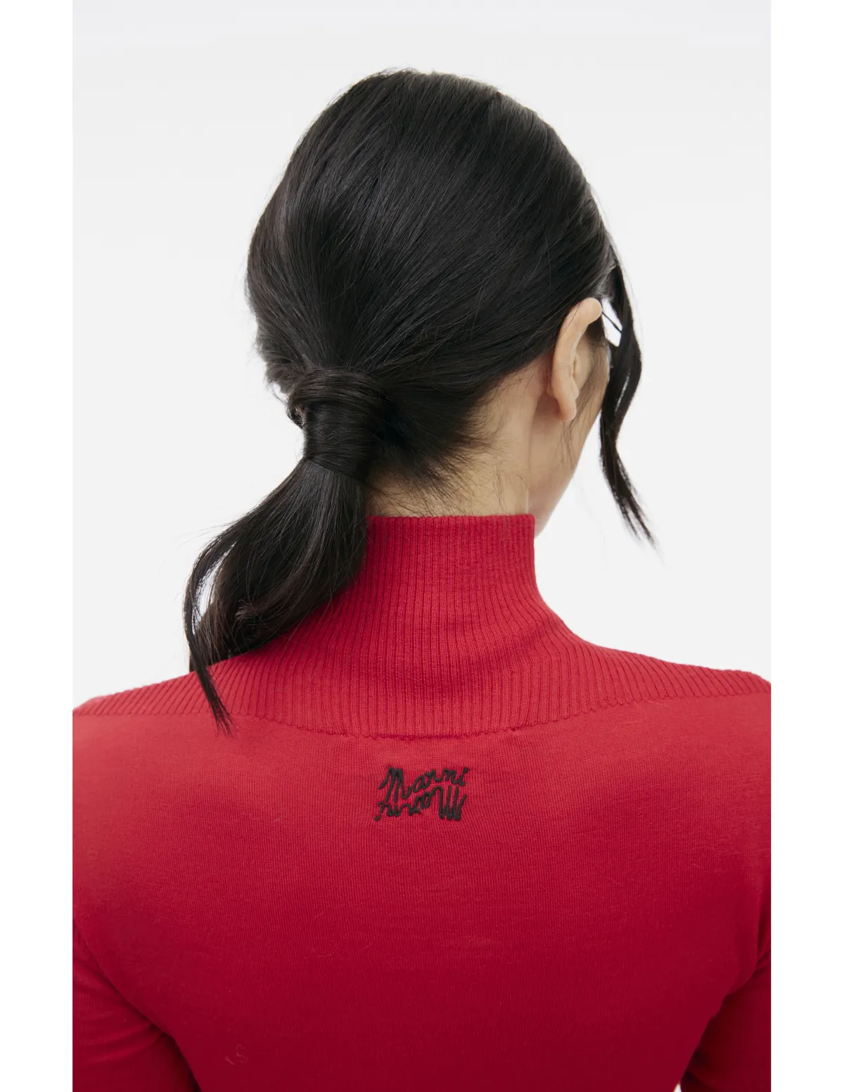 wool turtleneck - Red