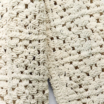 ZARA  |CROCHET CHENILLE SWEATER SWEATSHIRT