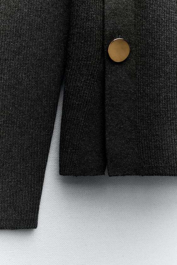 ZARA  |SIDE BUTTON KNIT SWEATER